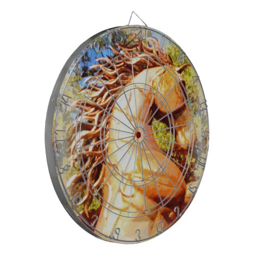 mustang stallion dartbord (Voorkant Links)