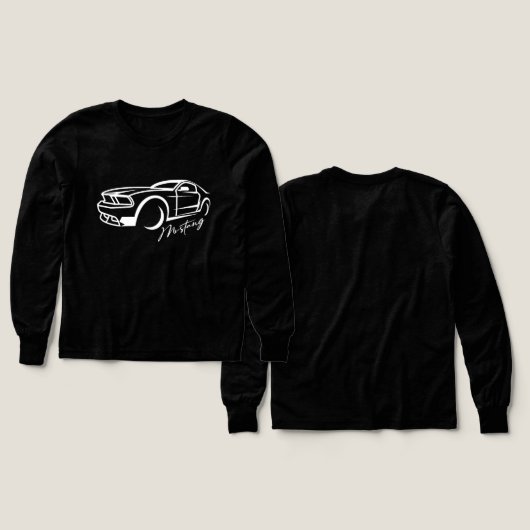 Mustang T-Shirt. (Voorkant /achterkant)