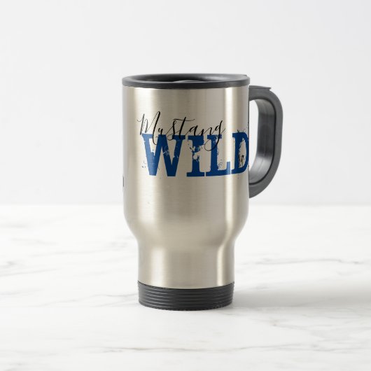 Mustang the Legend Travel Mug Reisbeker (Voorkant rechts)