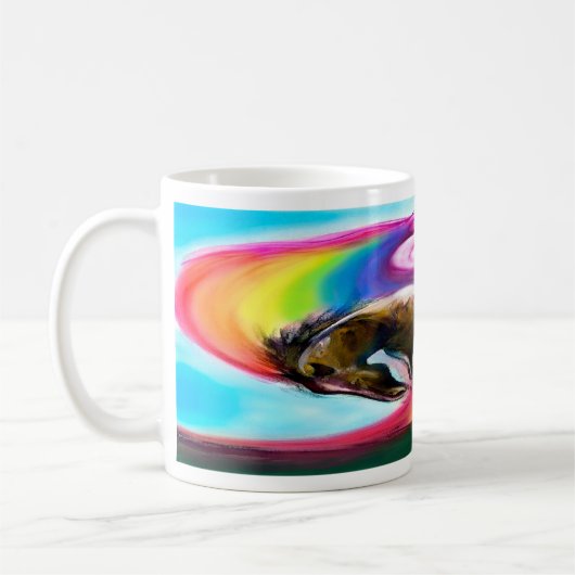 Mustang Unicorn Koffiemok (Links)