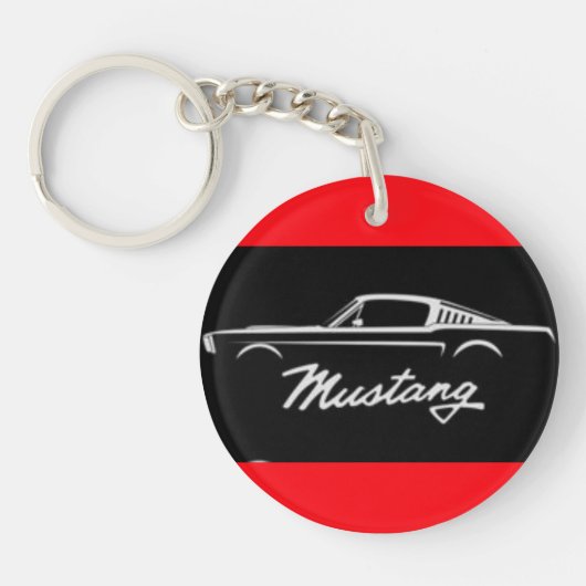 Mustang, want, sleutelhangers van acryl (Voorkant)