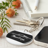 Mustang, want, sleutelhangers van acryl (Voorkant Rechts)