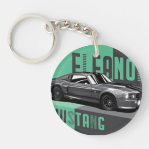 Mustang, want, sleutelhangers van acryl