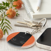 Mustang, want, sleutelhangers van acryl (Voorkant Rechts)