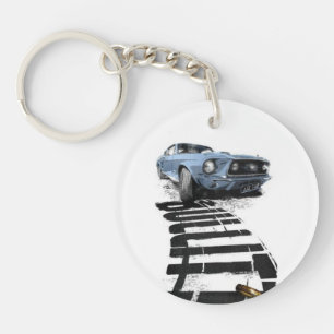 Mustang, want, sleutelhangers van acryl