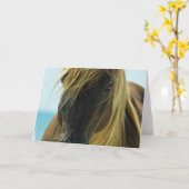 Mustang-Wenskaart Kaart (Gele Bloem)