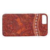 Mustang western leder iPhone 7 hoesje (Achterkant (Horizontaal))