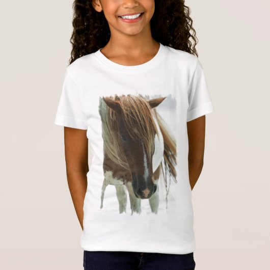 Mustang Wild Horse Girl's Fit T-Shirt (Voorkant)