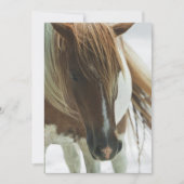 Mustang Wild Horse Invitation Kaart (Voorkant)