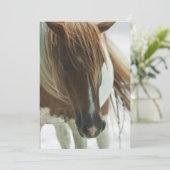 Mustang Wild Horse Invitation Kaart (Staand voorkant)