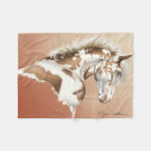 Mustang Wild, kleine tot grote fleece deken (Voorkant (Horizontaal))