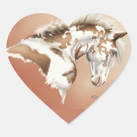 Mustang Wild Xtend Hart Sticker (Voorkant)