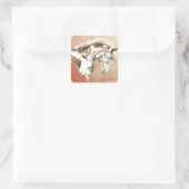 Mustang Wild Xtend Vierkante Sticker (Tas)