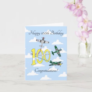 Mustangs 100th (Blue Sky) Birthday Card Kaart