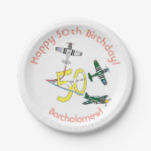 Mustangs 50th Birthday Paper Bord (Voorkant)