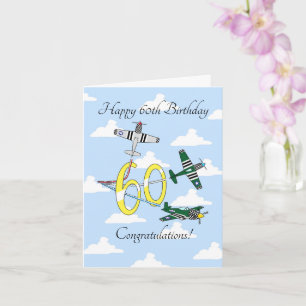 Mustangs 60th (Blue Sky) Birthday Card Kaart