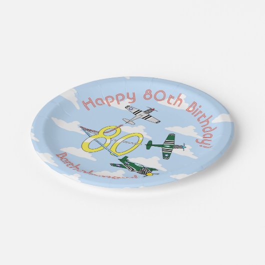 Mustangs 80th Birthday Blue Sky Paper Bord (Gekanteld)