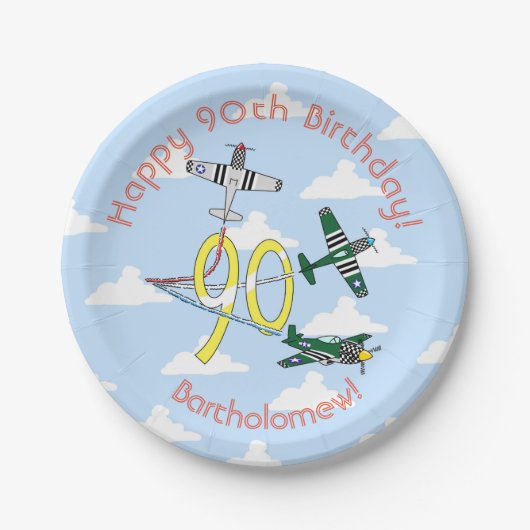 Mustangs 90th Birthday Blue Sky Paper Bord (Voorkant)