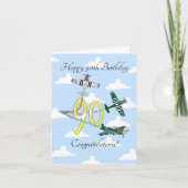 Mustangs 90th (Blue Sky) Birthday Card Kaart (Voorkant)