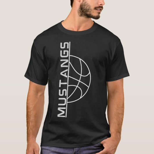 Mustangs Basketball T-shirt (Voorkant)