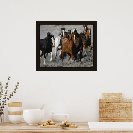 Mustangs Poster (Keuken)