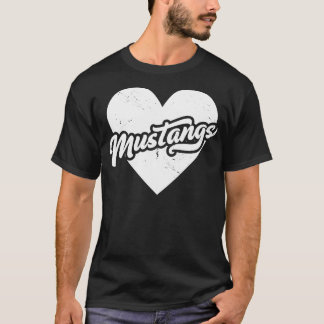  Mustangs School Spirit High School Mascotte T-shirt