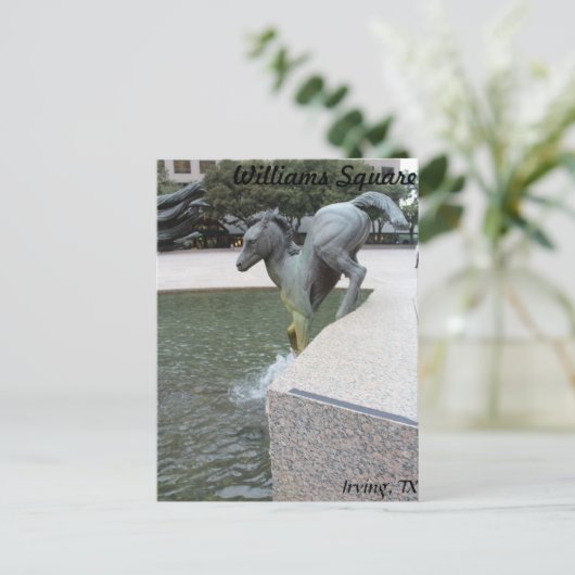 Mustangs van Las Colinas # 18 Briefkaart (Staand voorkant)