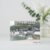 Mustangs van Las Colinas # 21 Briefkaart (Staand voorkant)