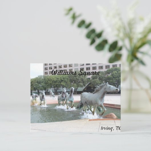 Mustangs van Las Colinas # 21 Briefkaart (Staand voorkant)