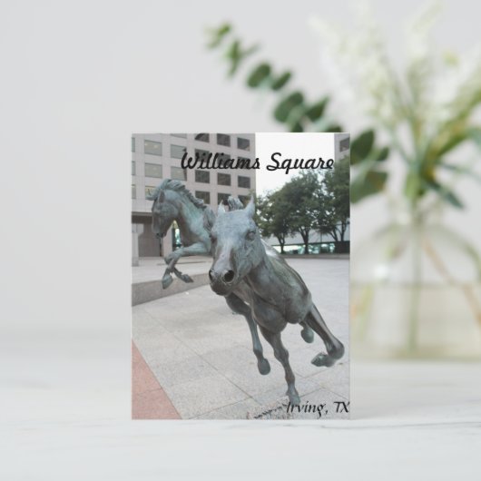 Mustangs van Las Colinas # 29 Briefkaart (Staand voorkant)