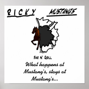 Mustangshirtfront, Wat gebeurt er bij Mustang? Poster