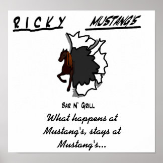 Mustangshirtfront, Wat gebeurt er bij Mustang? Poster