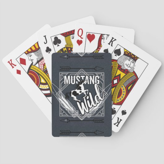 MustangWild-speelkaarten Pokerkaarten (Achterkant)