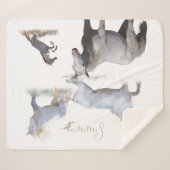 MustangWild Stallion Survivor Sherpa Blanket Sherpa Deken (Voorkant (horizontaal))