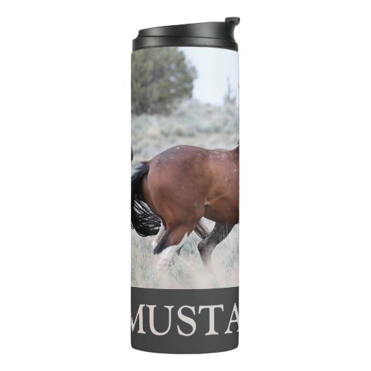 MustangWild Water Bottle - Lobo Thermosbeker (Gedraaid links)