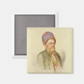 Mustapha - Moslem uit Batum, c.1852 Magneet (Voorkant / Achterkant)