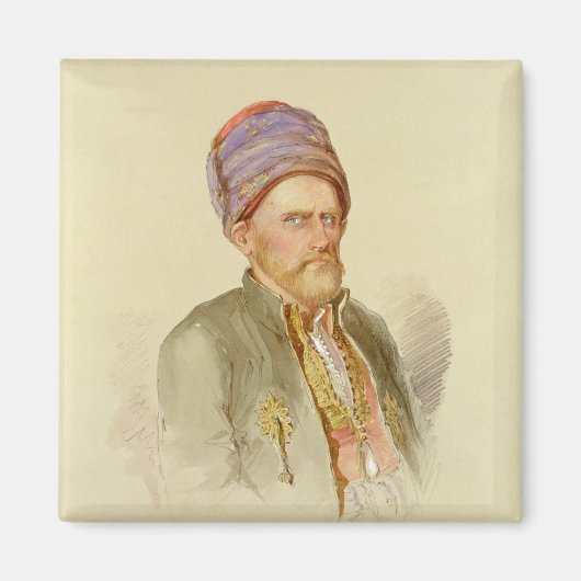 Mustapha - Moslem uit Batum, c.1852 Magneet (Voorkant)