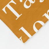 Mustard Autumn - Gepersonaliseerde Herhalingsnaam Fleece Deken (Hoek)