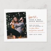 Mustard Booze Food & Bad Dance Moves Sparen de Dat Briefkaart (Voorkant)