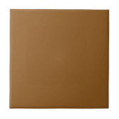Mustard Brown Solid Color Tile Tegeltje (Voorkant)