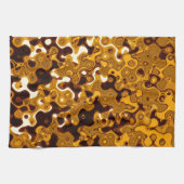 Mustard & Burgundy Kitchen Towel Theedoek (Horizontaal)