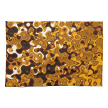 Mustard & Burgundy Kitchen Towel