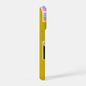 Mustard Cute Modern 3 Photo Layout Custom iPhone Hoesje (Rechterkant)