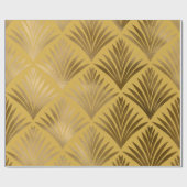 Mustard en Gold Art Deco 16-01 Cadeaupapier (Vlak)