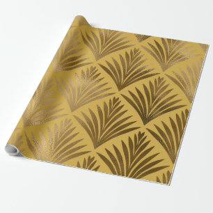Mustard en Gold Art Deco 16-01 Cadeaupapier