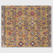 Mustard Khyrdagyd 19e eeuw kleurrijk Donkerrood Cadeaupapier (Vlak)