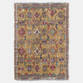 Mustard Khyrdagyd 19e eeuw kleurrijk Donkerrood Deken (Voorkant Verticaal)