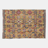Mustard Khyrdagyd 19e eeuw kleurrijk Donkerrood Theedoek (Horizontaal)