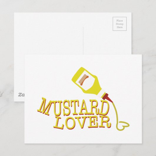 Mustard Lover Briefkaart (Voorkant / Achterkant)