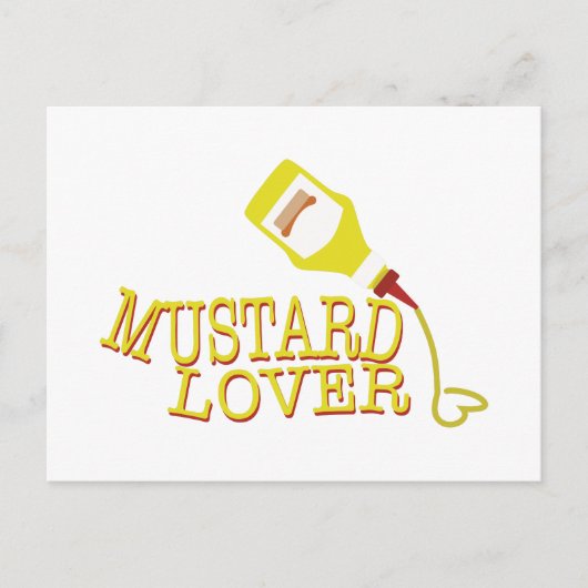 Mustard Lover Briefkaart (Voorkant)